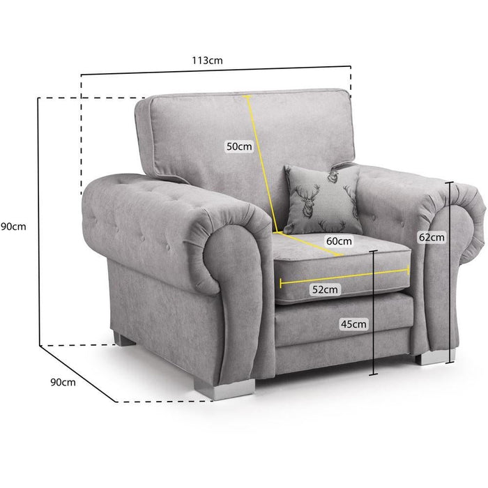 Verona Black Armchair