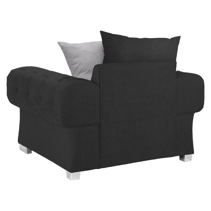 Verona Scatterback Black Armchair