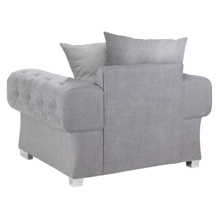 Verona Scatterback Grey Armchair