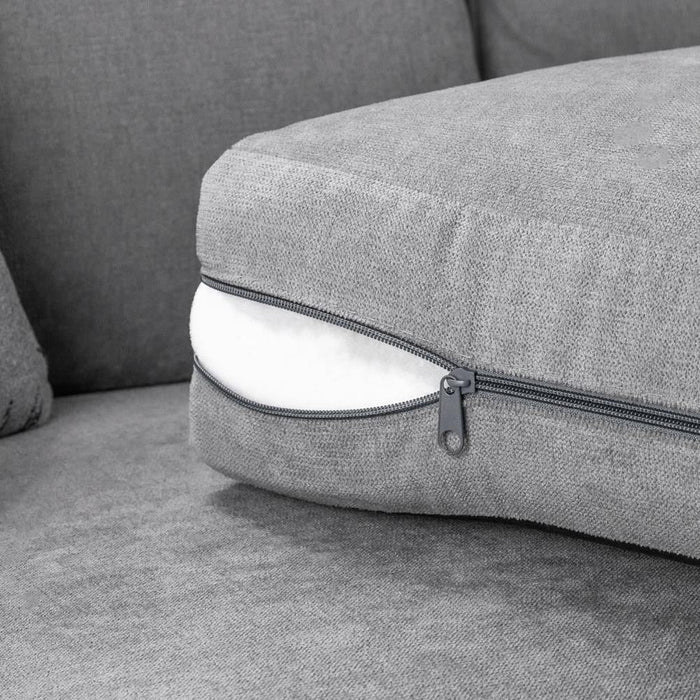 Verona Scatterback Grey Large Corner Sofa