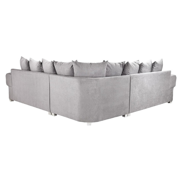 Verona Scatterback Grey Large Corner Sofa