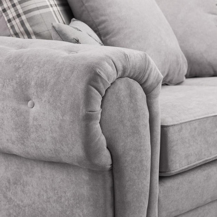 Verona Scatterback Grey Swivel Chair Sofa