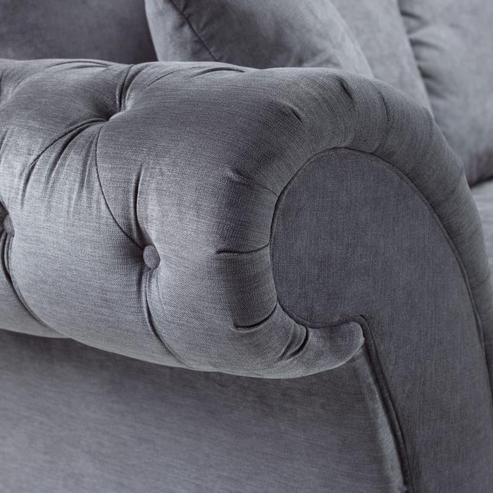 Windsor Fullback Grey 4 Seater Sofa