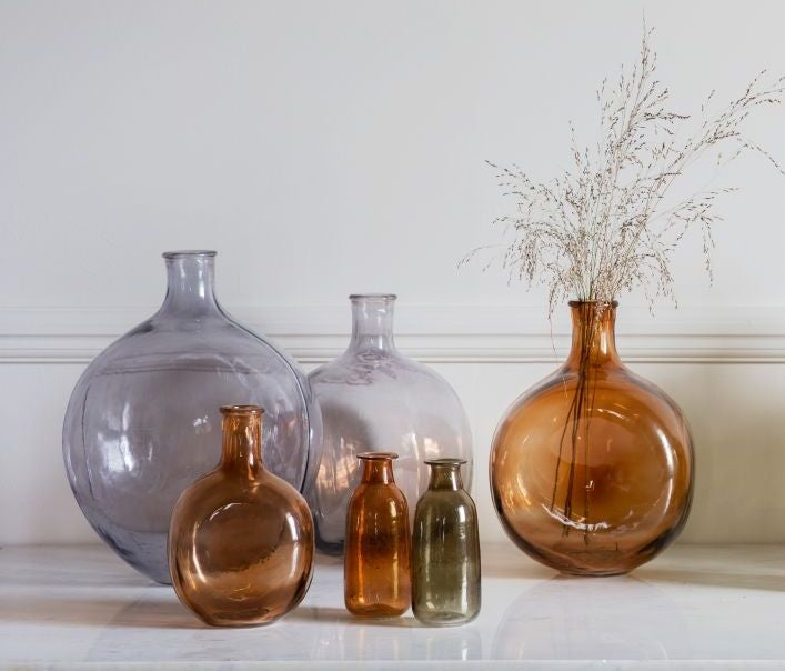 Burwell Brown Small Bottle Vase