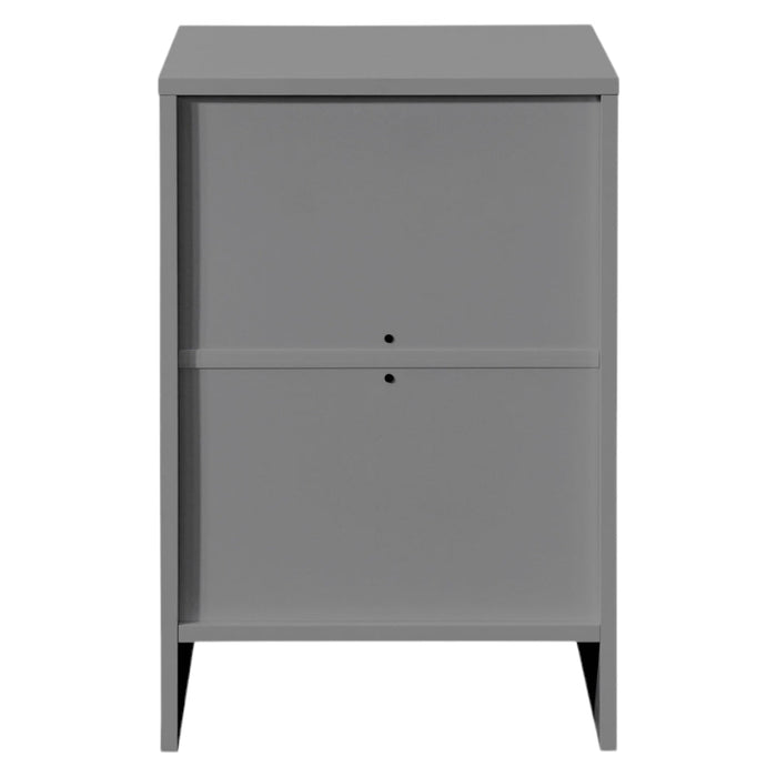 Oslo Grey 3 Drawer Bedside Cabinet