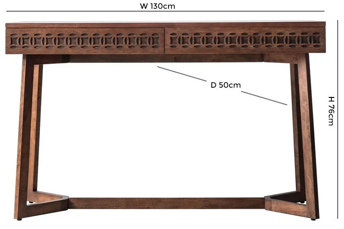 Boho Retreat 2 Drawer Desk