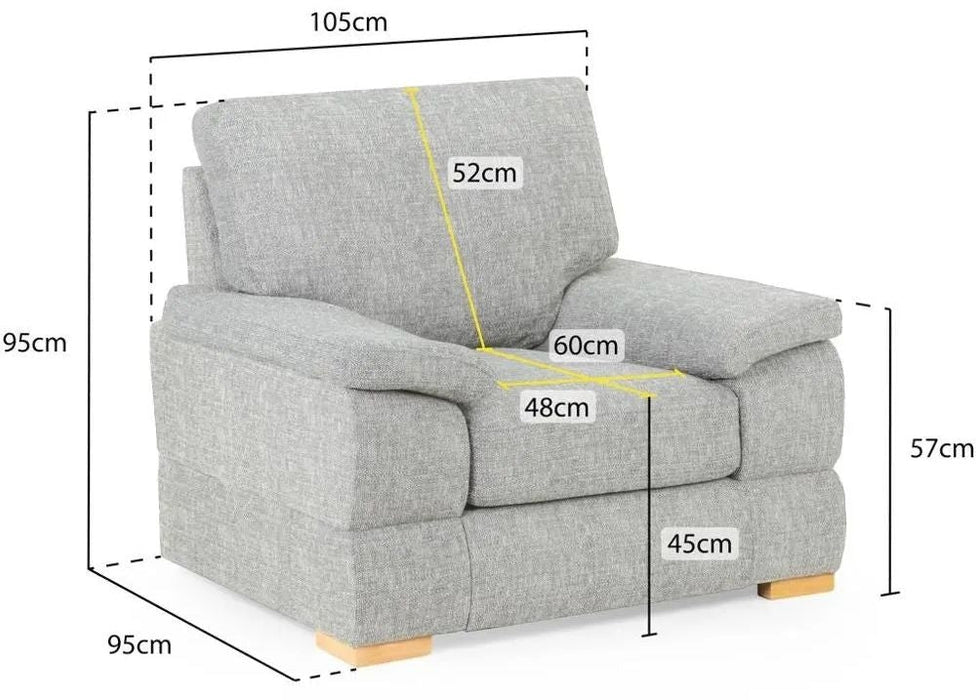Bento Silver Armchair