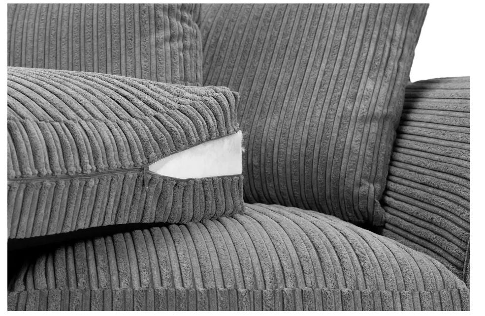 Harley Jumbo Grey 2 Seater Sofa