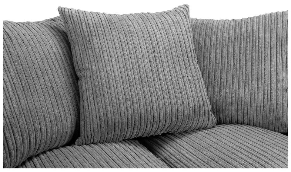 Harley Jumbo Grey 2 Seater Sofa