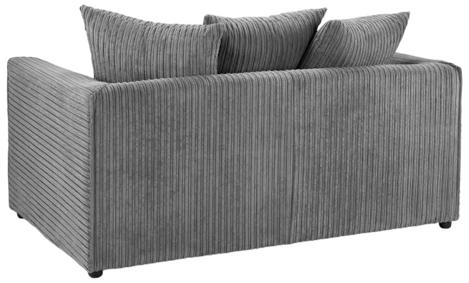 Harley Jumbo Grey 2 Seater Sofa