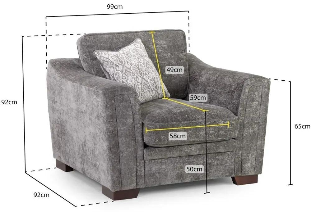 Astrid Grey Armchair