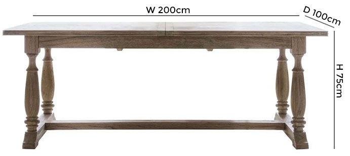 Mustique Extending Dining Table