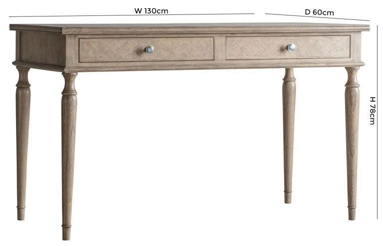 Mustique 2 Drawer Desk