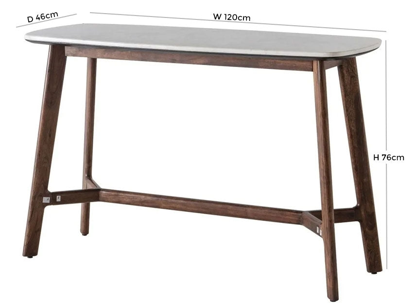Barcelona Marble Top 120cm Console Table