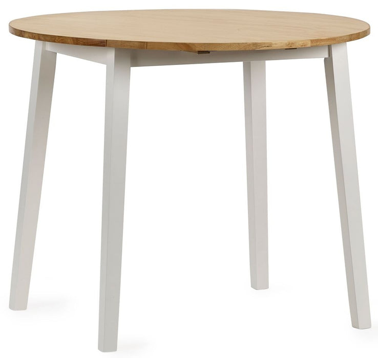 Linwood White Painted 2 Seater Drop Leaf Extending Dining Table