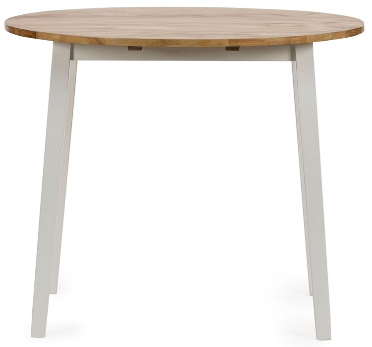 Linwood White Painted 2 Seater Drop Leaf Extending Dining Table