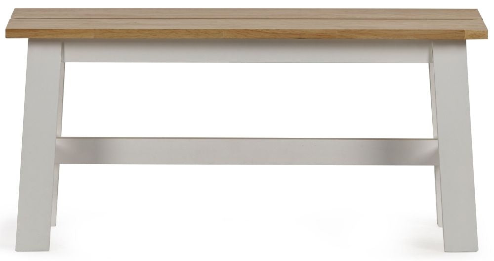 Linwood White Painted Dining Bench
