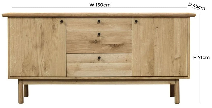 Kingham 2 Door 3 Drawer Sideboard