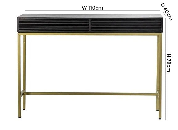 Ripple Console Table - 2 Drawers