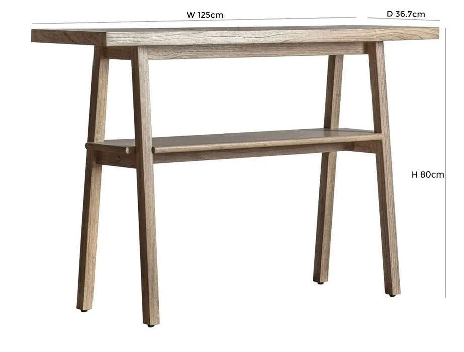 Kyoto Mindy Wood 125cm Console Table