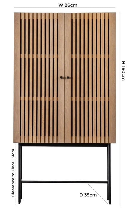Okayama 2 Door Cocktail Cabinet