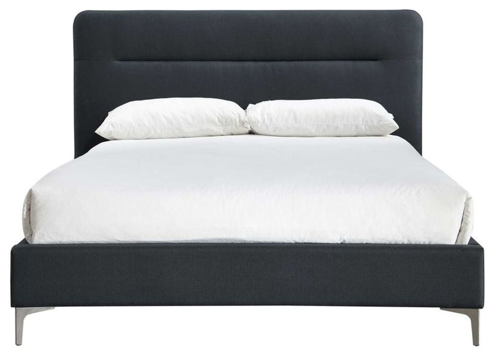 Finn Charcoal Fabric 5ft King Size Bed