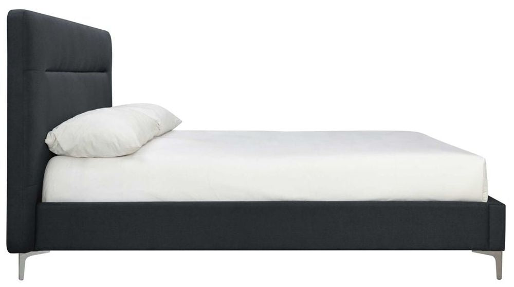 Finn Charcoal Fabric 5ft King Size Bed