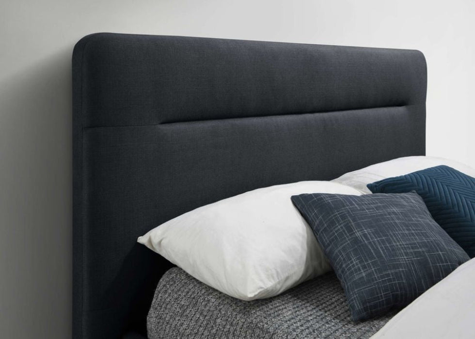 Finn Charcoal Fabric 5ft King Size Bed