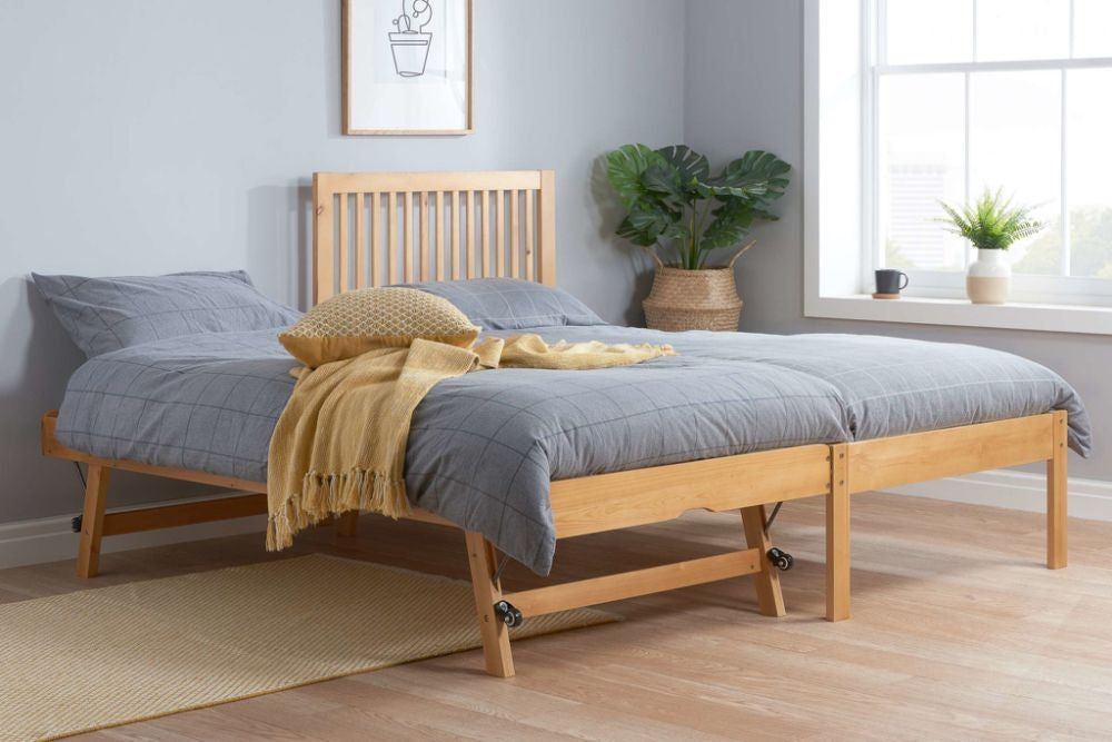 Buxton Honey Wooden Trundle Bed