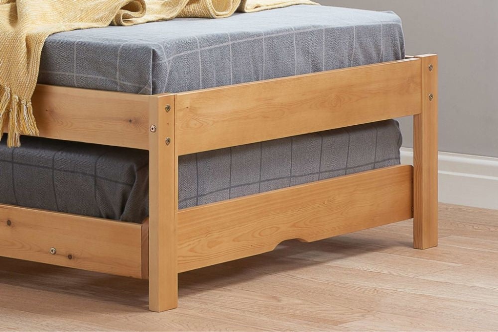 Buxton Honey Wooden Trundle Bed