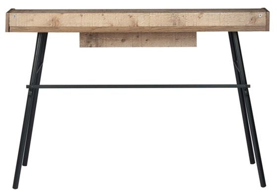 Urban Rustic Wood Effect Industrial Style 1 Drawer Office Desk