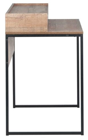 Urban Rustic Wood Effect Industrial Style 2 Drawer Office Desk
