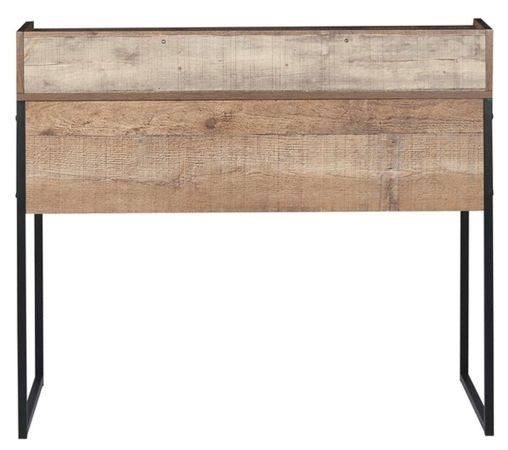 Urban Rustic Wood Effect Industrial Style 2 Drawer Office Desk