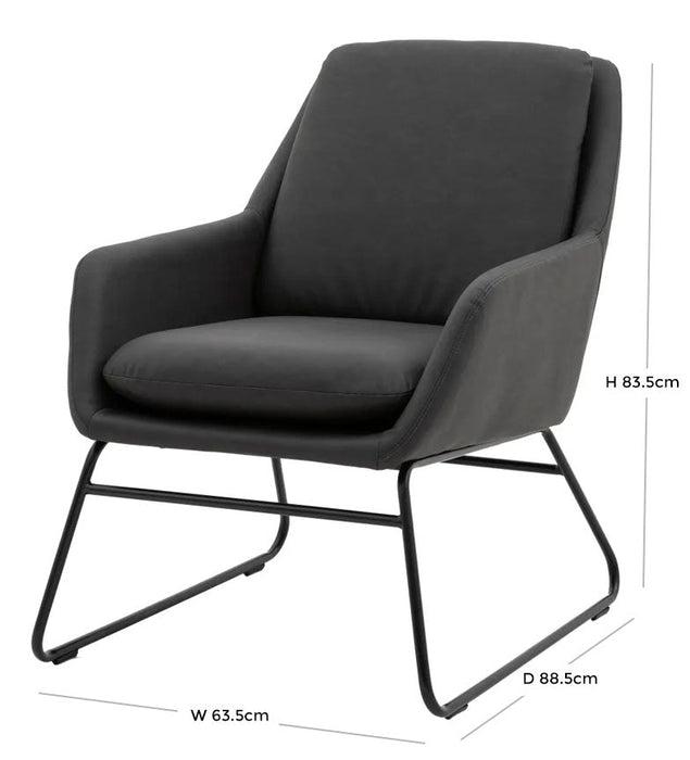 Funton Charcoal Chair