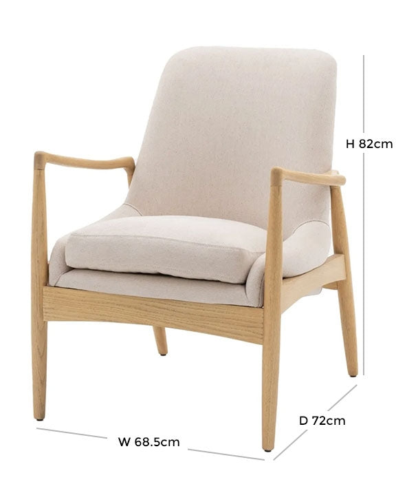 Carrera Natural Linen Armchair