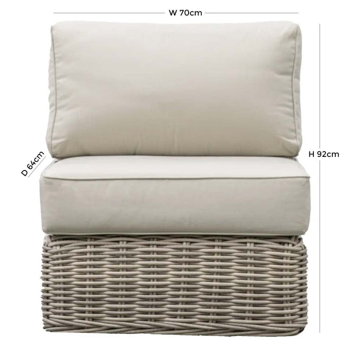 Ragusa Rattan Outdoor Garden 1 Seater Module