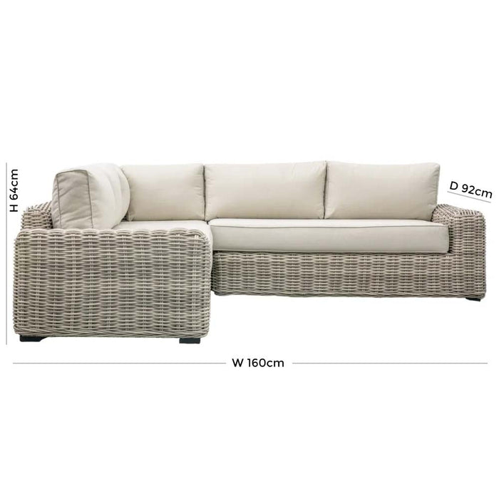 Ragusa Rattan Corner Outdoor Garden Lounge Set