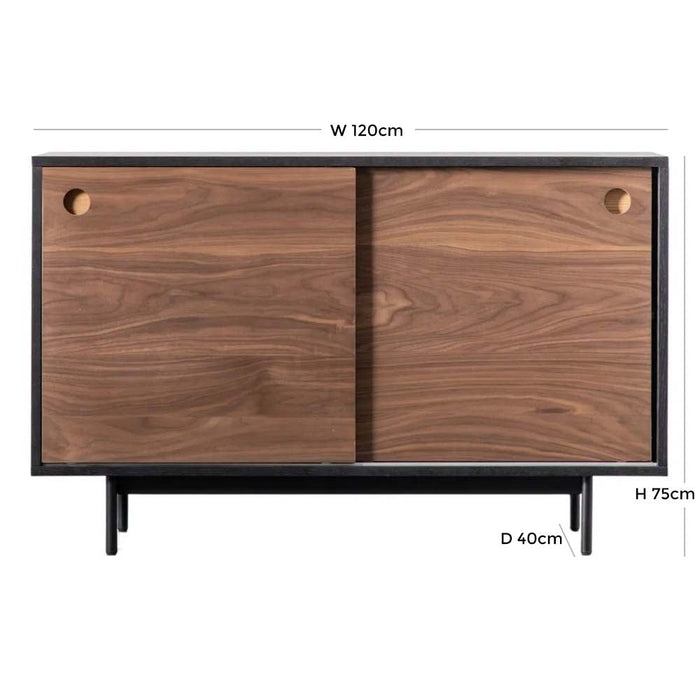 Barbican Walnut 2 Door Cabinet