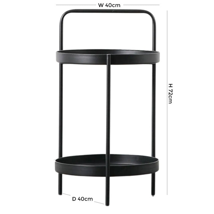 Sennen Metal Round Side Table