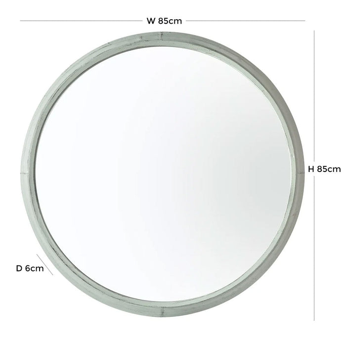 Stuppington Mint Outdoor Wall Mirror - 85cm x 85cm