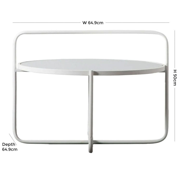 Fawley White Round Coffee Table