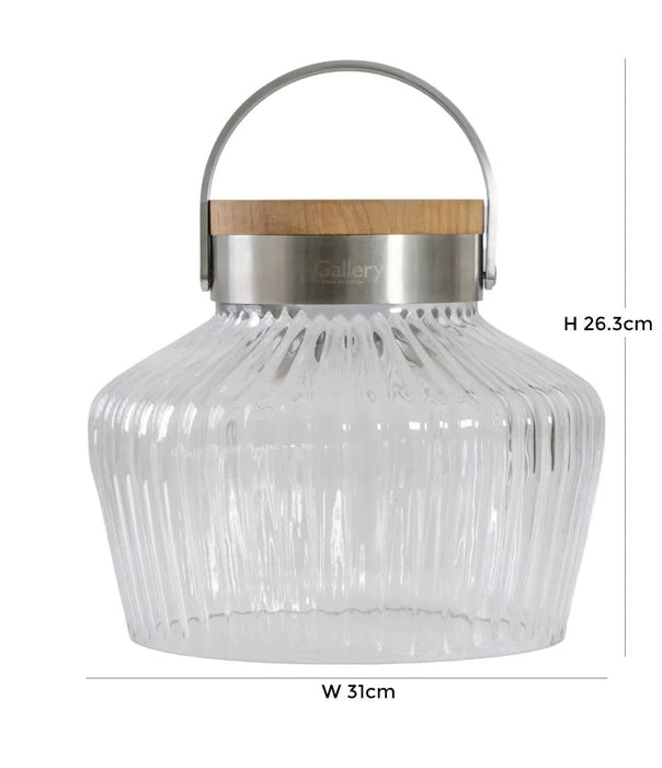 Tremiti Clear Small Led Solar Lantern