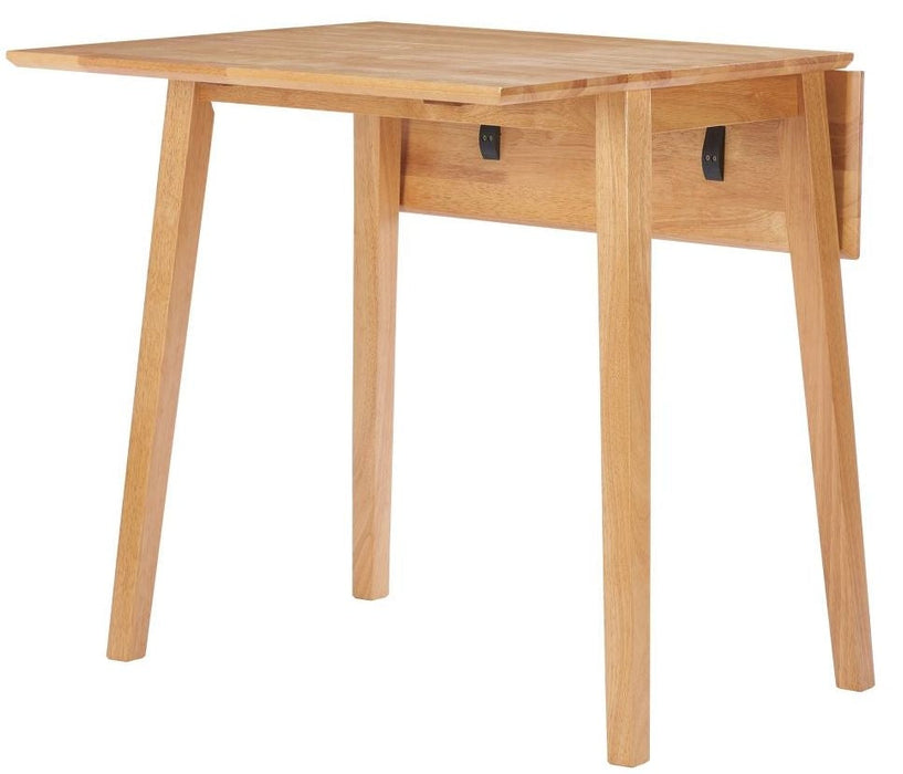 Oak Drop Leaf Dining Set - 39cm-75cm with 2 Chairs