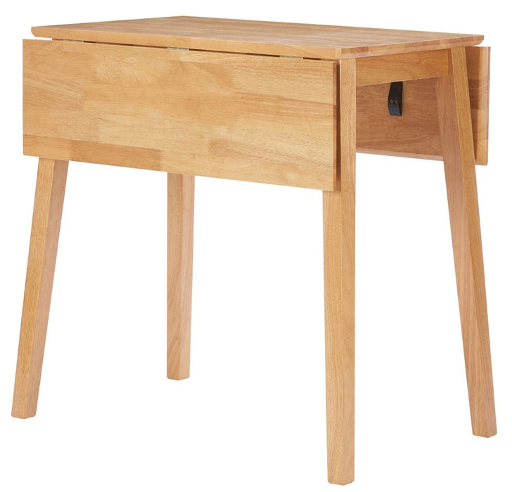 Oak Drop Leaf Dining Set - 39cm-75cm with 2 Chairs
