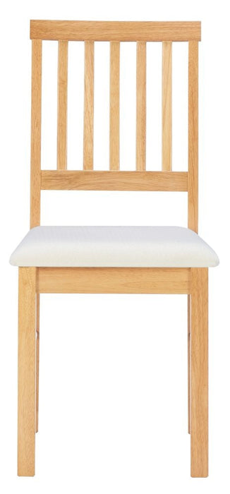 Oak Drop Leaf Dining Set - 39cm-75cm with 2 Chairs