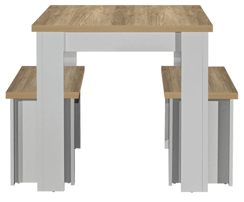 Highgate Grey Dining Set with 2 Bench