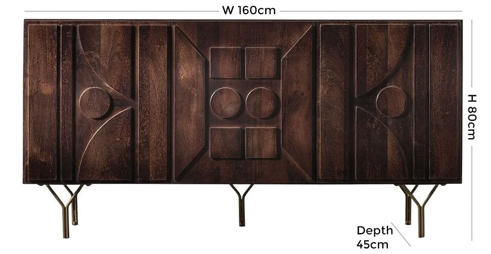 Stonecroft 3 Door Sideboard