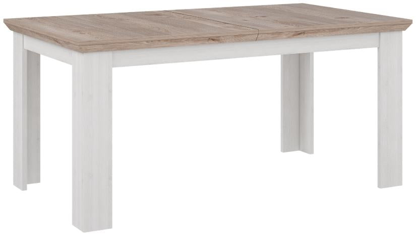 Illopa Oak Nelson and Snowy Oak 6 Seater Extending Dining Table