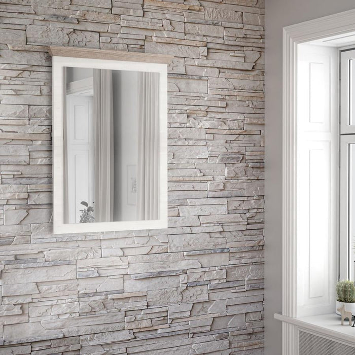 Illopa Oak Nelson and Snowy Oak Mirror