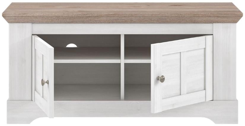 Illopa Oak Nelson and Snowy Oak 2 Door Bench